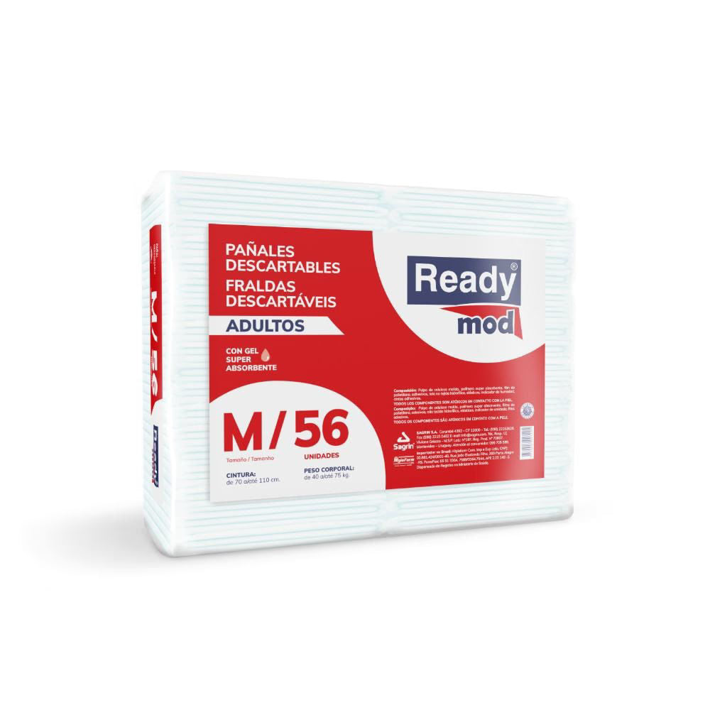 Pañales Ready Mod M x 56