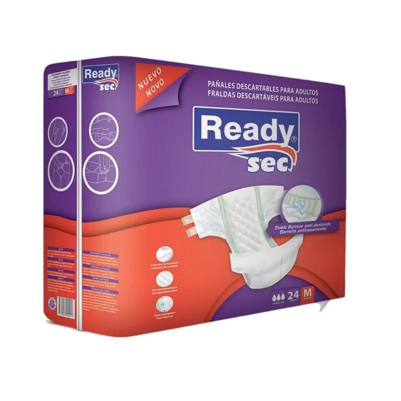 Pañales Ready Sec M x24