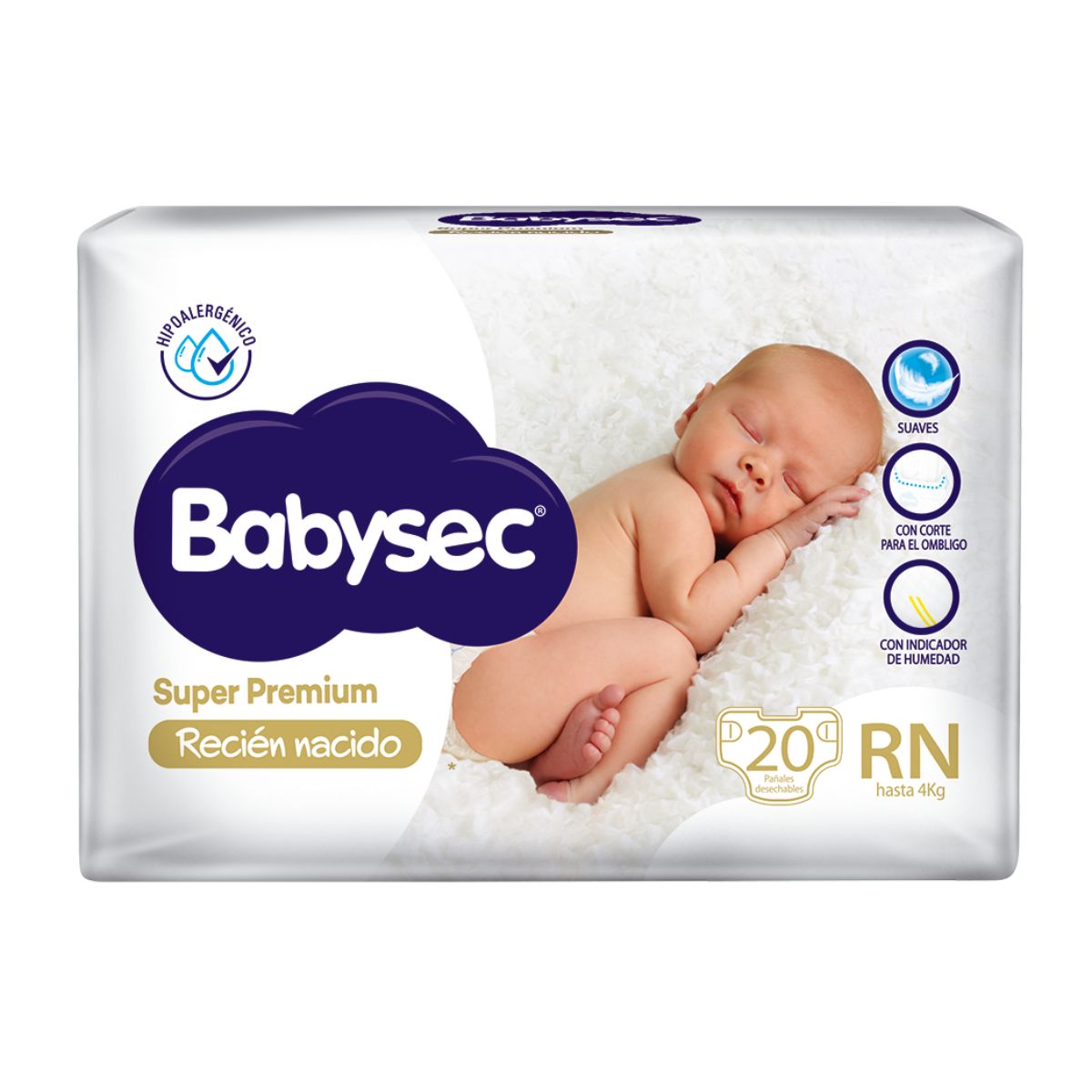 Pañales BabySec Super Premium RN x 20