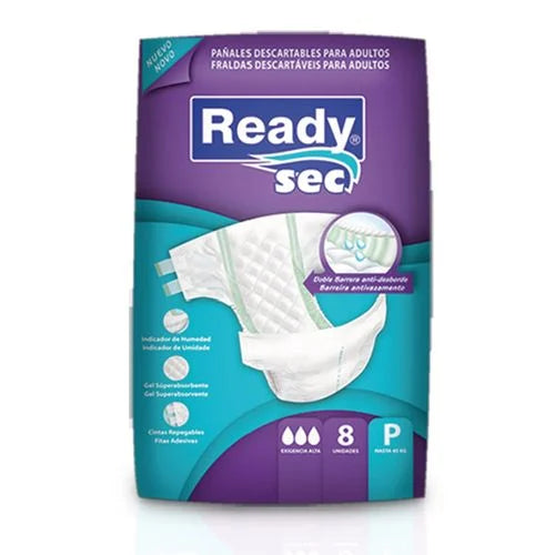 Pañales Ready Sec P x8
