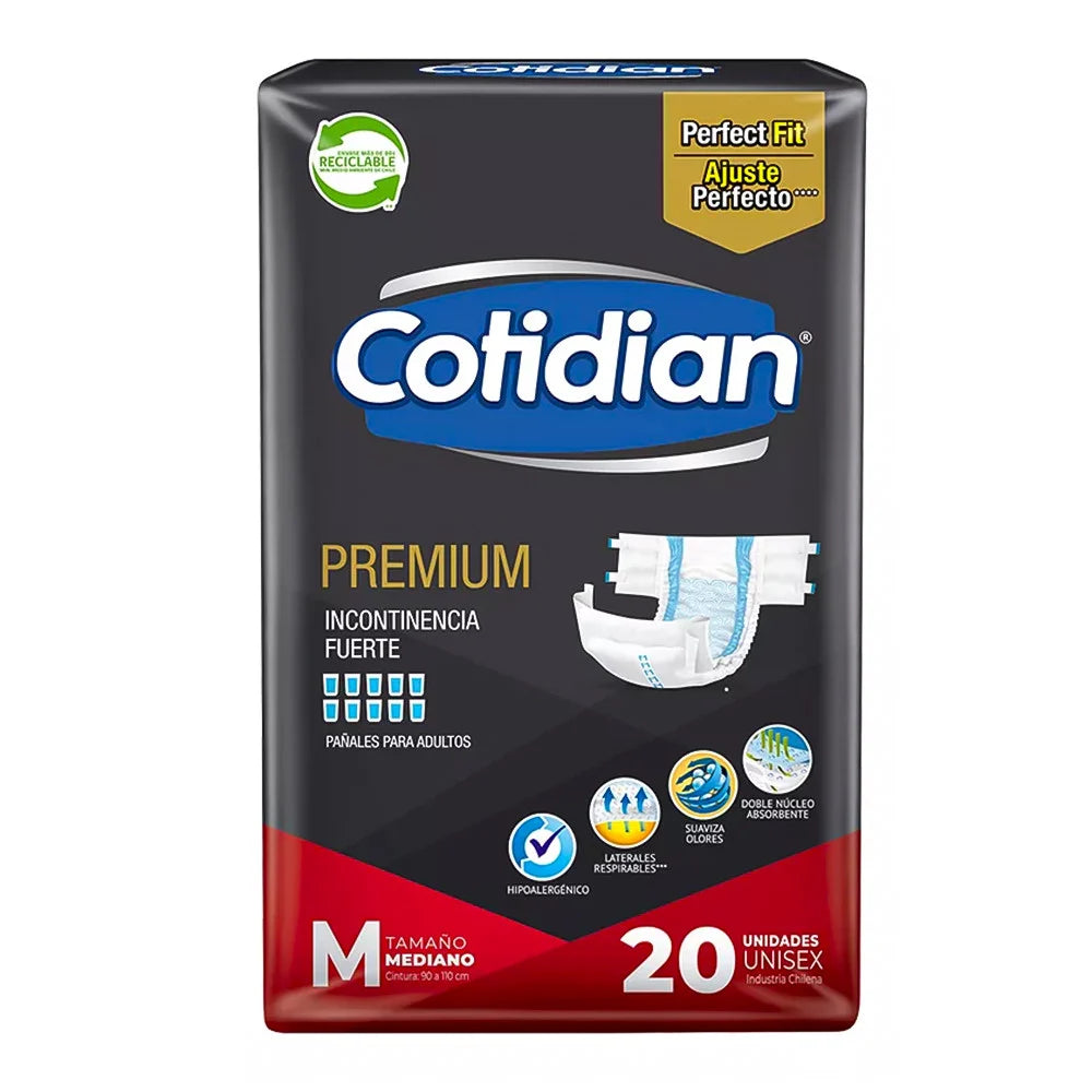 Pañales Cotidian Premium M x 20