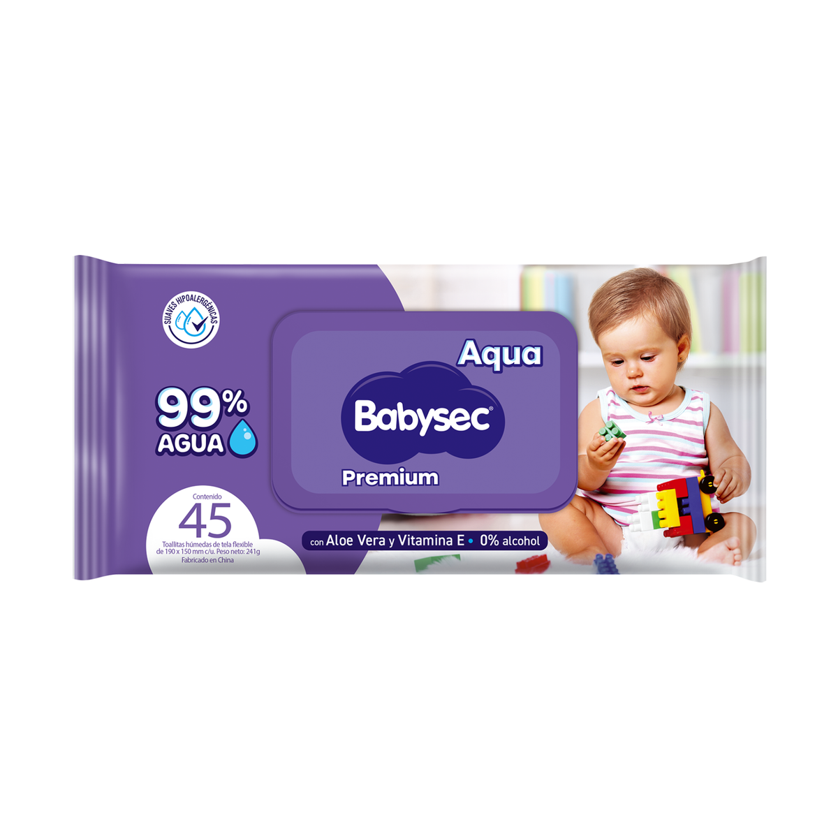 Toallitas Húmedas Babysec Premium x 45