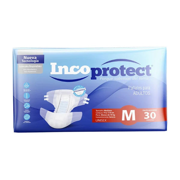Pañales Incoprotect M x 30