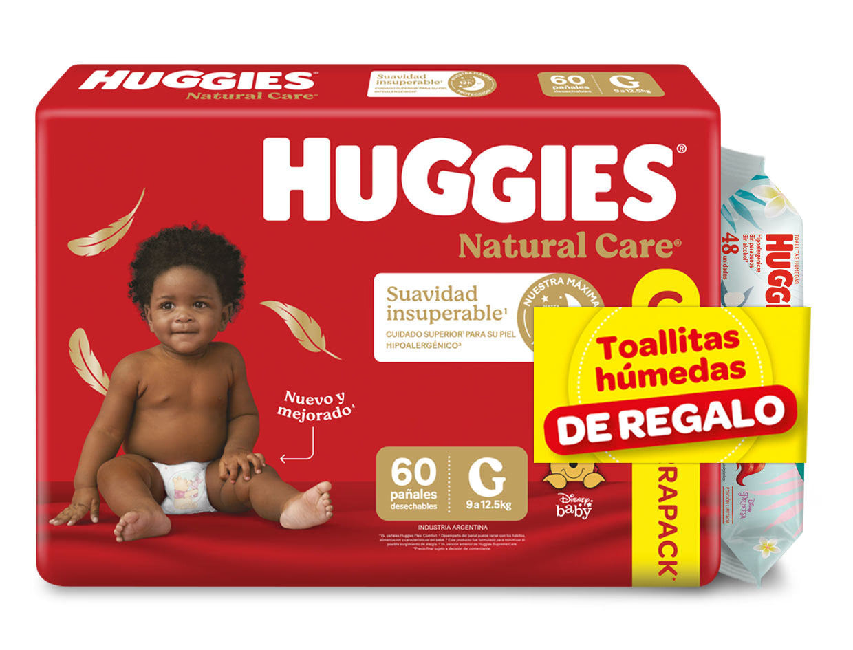 Pañales Huggies Natural Care