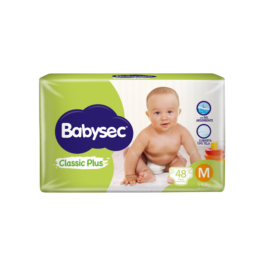 Pañales BabySec Classic Plus