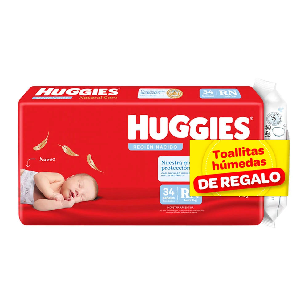 Pañales Huggies Natural Care