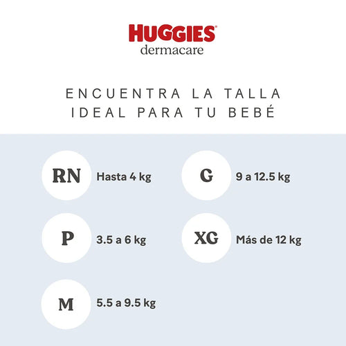 Pañales Huggies Dermacare P x 68