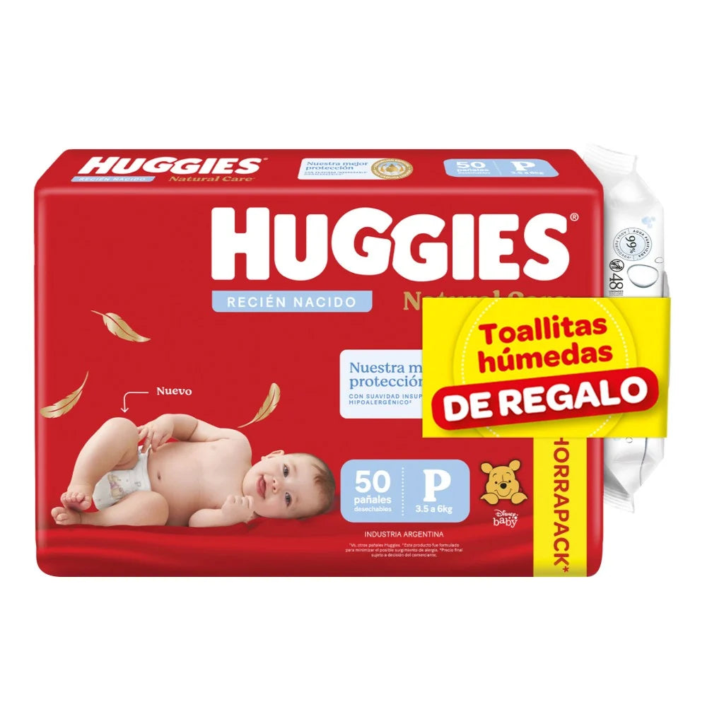 Pañales Huggies Natural Care