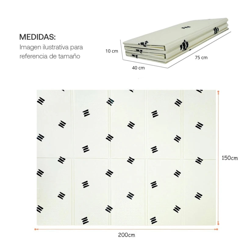 Alfombra Anti Golpes Plegable 2m x 1,5m