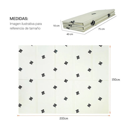 Alfombra Anti Golpes Plegable 2m x 1,5m