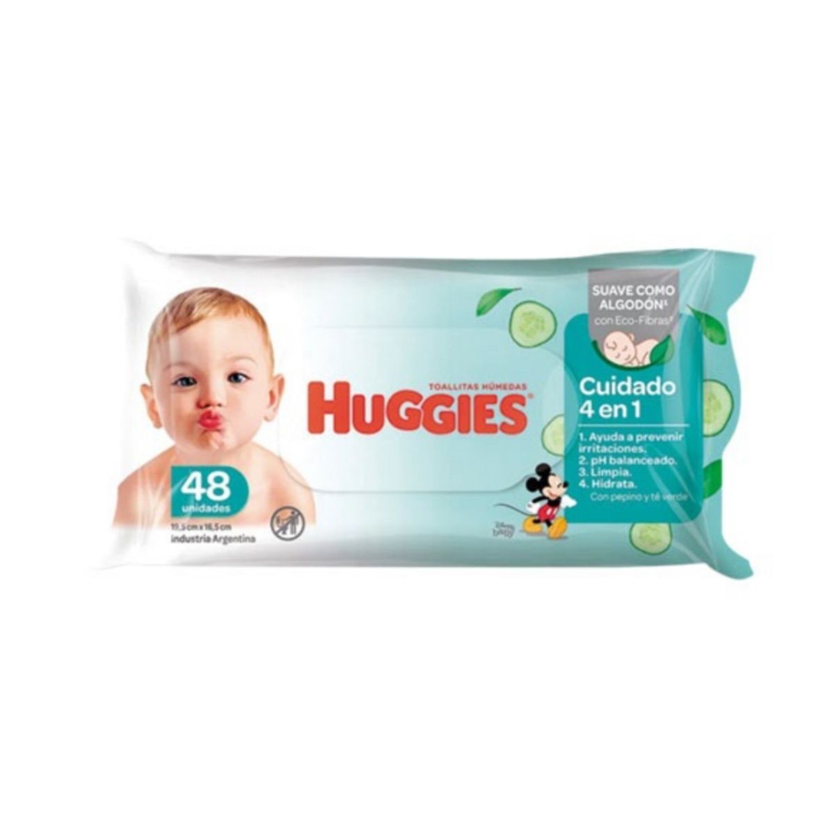 Toallitas Húmedas Huggies Cuidado 4 En 1 x 48