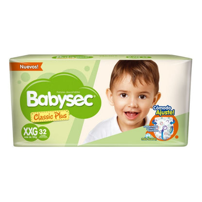 Pañales BabySec Classic Plus