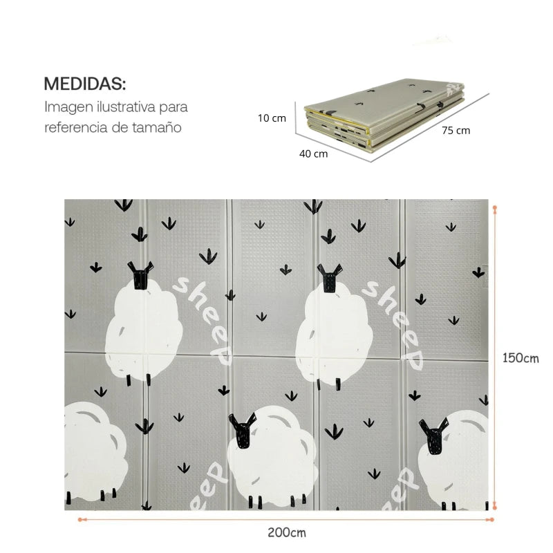 Alfombra Anti Golpes Plegable 2m x 1,5m