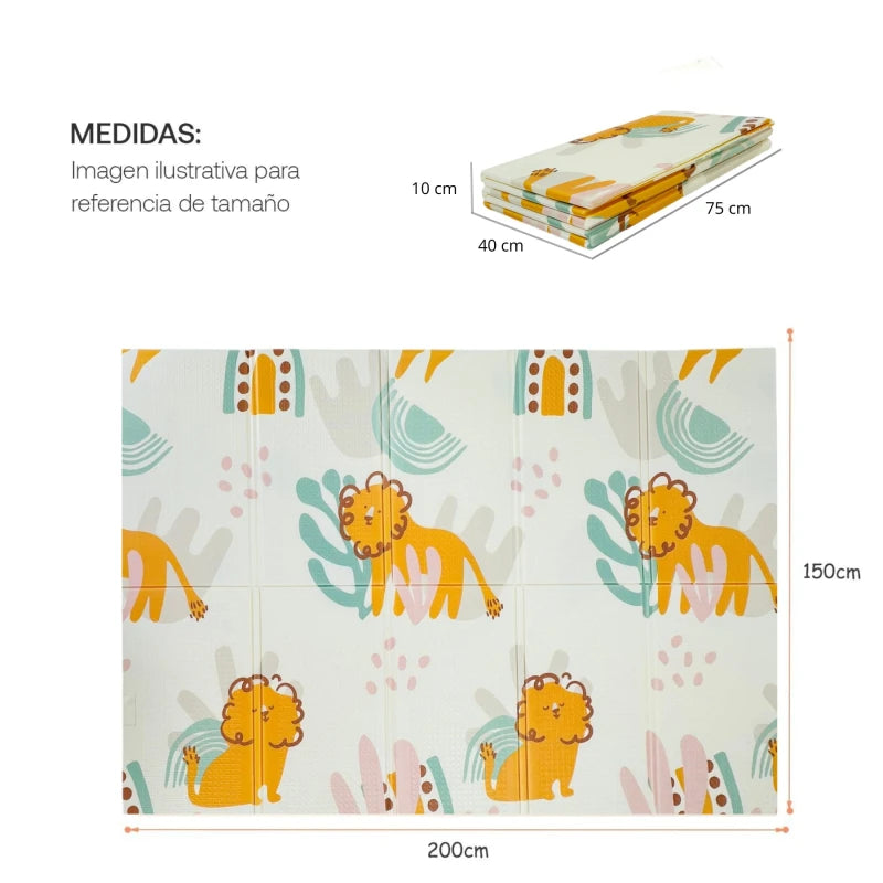 Alfombra Anti Golpes Plegable 2m x 1,5m