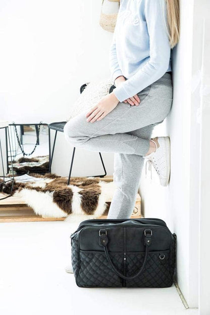 Bolso Maternal Ecocuero Berlin negro