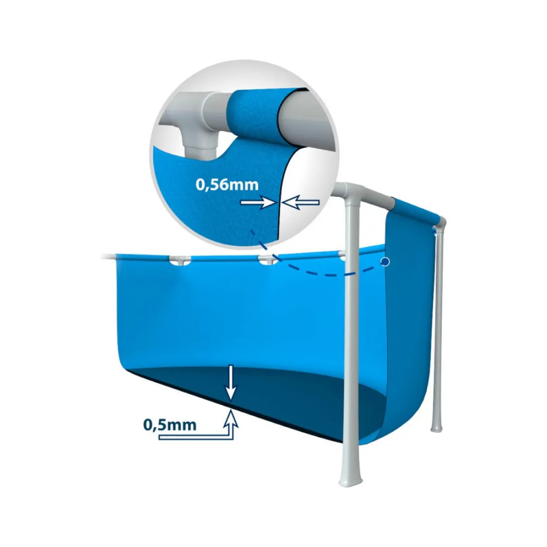 Piscina Estructural INTEX 260x160x65cm