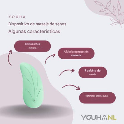 Masajeador de senos Youha® - Estimulación del flujo de leche - Estimulación de la lactancia