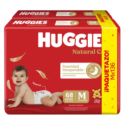 Pañales Huggies Natural Care