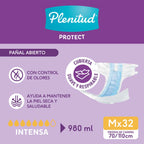 Pañales Plenitud Protect Pack Ahorro M x 32