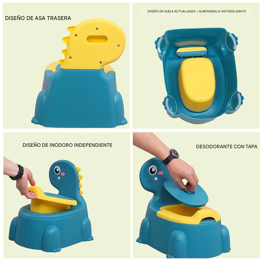 Pelela Inodoro Portatil Para Niños Diseño Dinosaurio