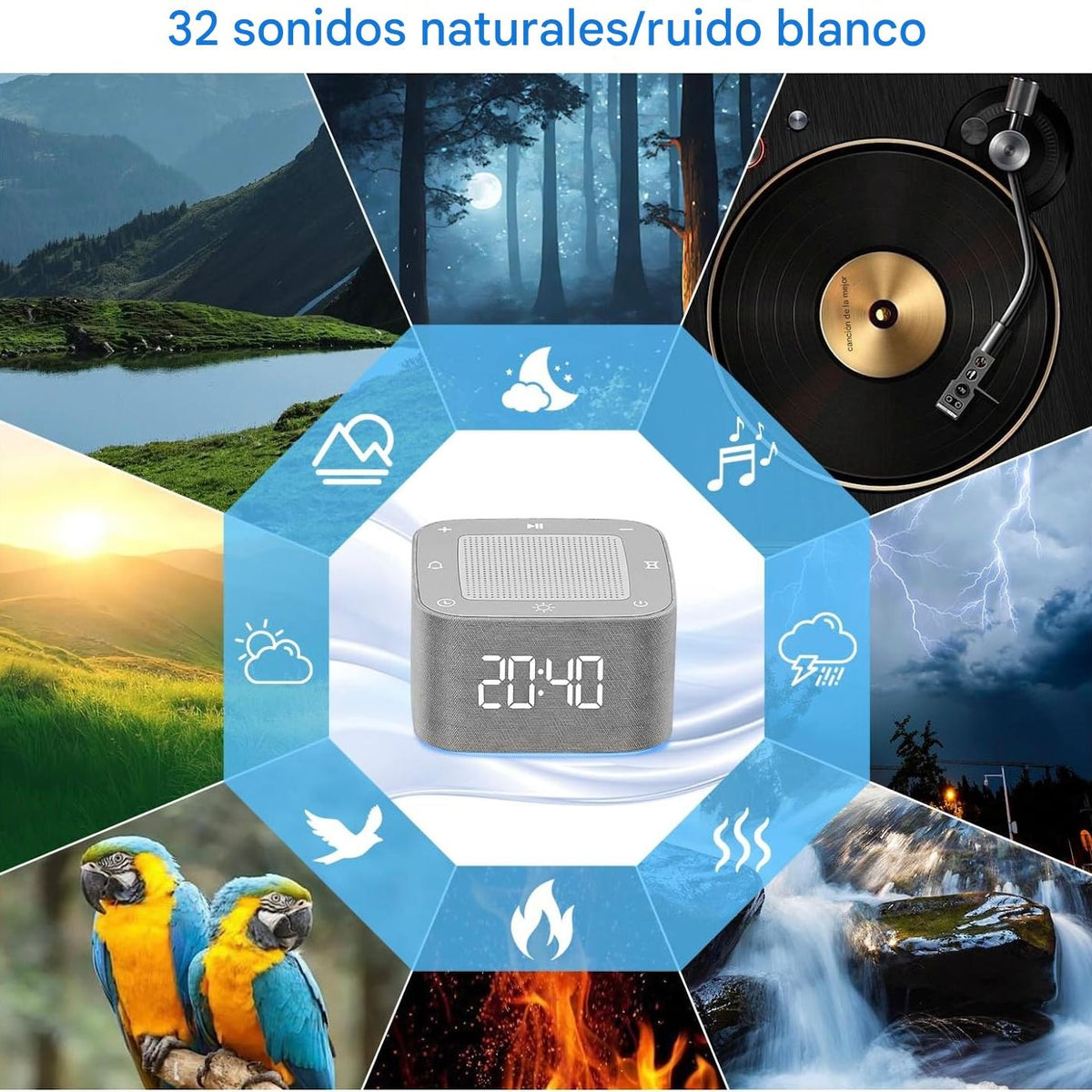 Máquina de Ruido Blanco para ambientes relajantes
