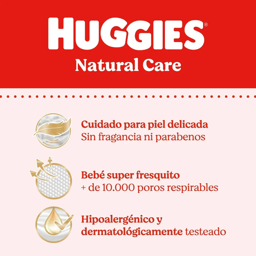 Pañales Huggies Natural Care P x 50 + TH