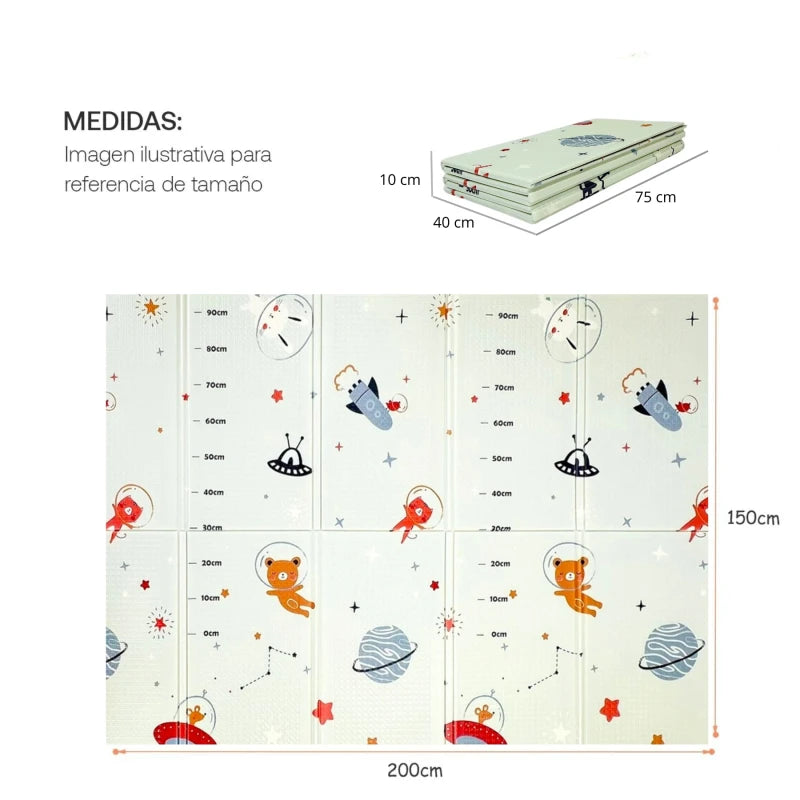 Alfombra Anti Golpes Plegable 2m x 1,5m