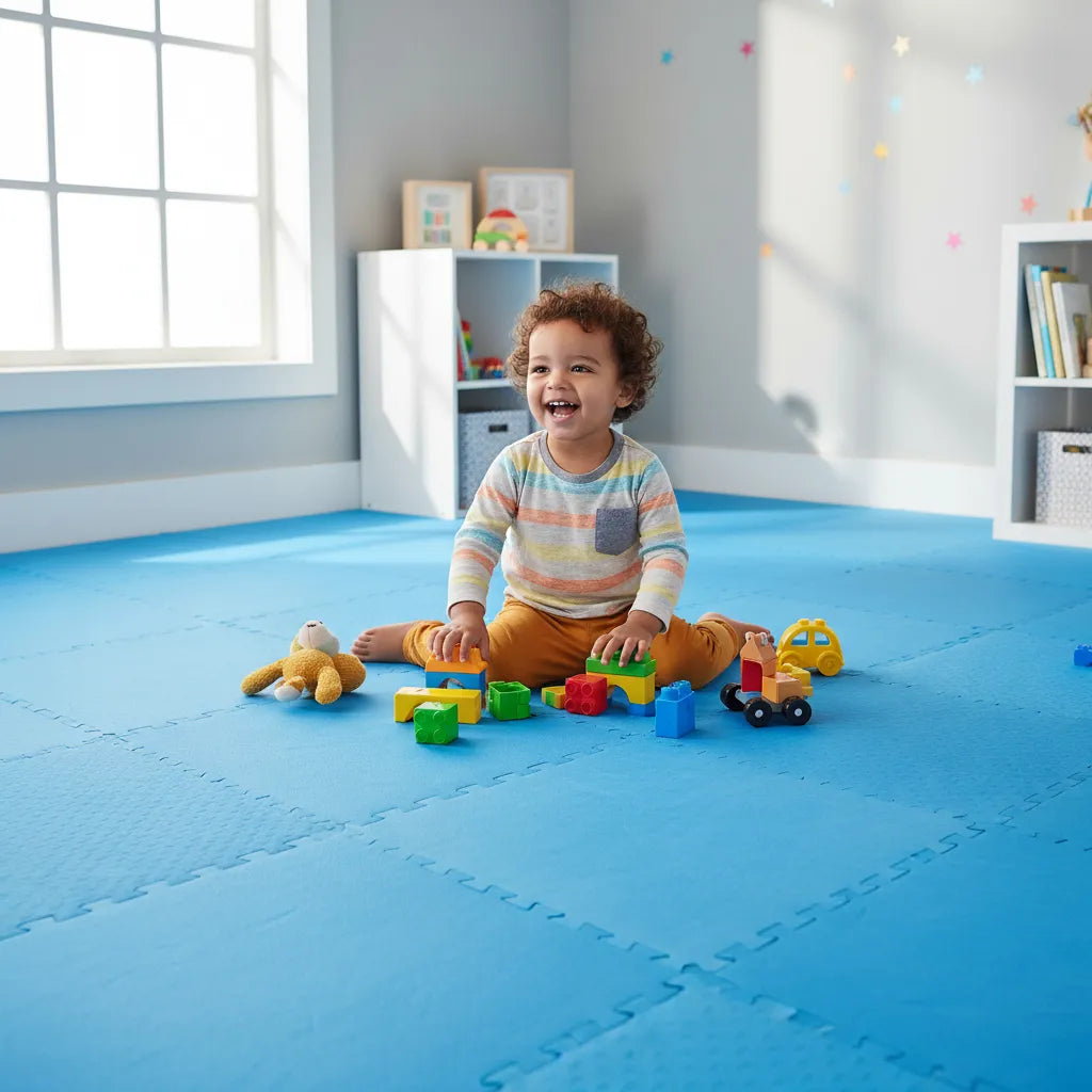 Piso Alfombra Goma Eva Encastrable 60x60x1cm Set X 6