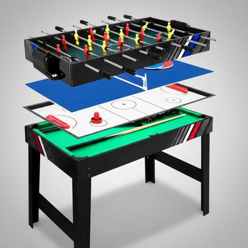 Mesa Multijuego 4 En 1 Futbolito Pool Tejo Ping Pong 1,07 M