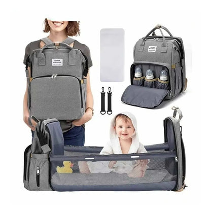 Mochila Maternal Multifuncion Cuna Y Cambiador