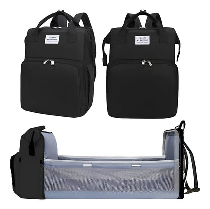 Mochila Maternal Multifuncion Cuna Y Cambiador