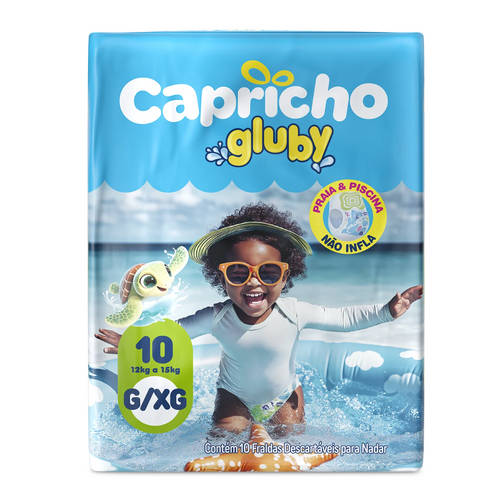 Pañales para Piscina Capricho Gluby G/XG x 10