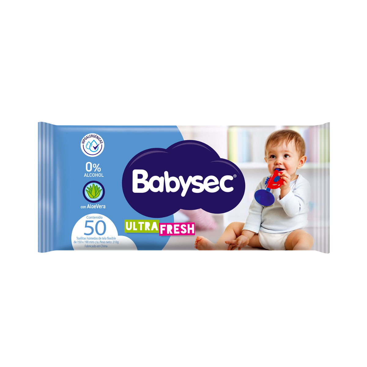 Toallitas Húmedas Babysec Ultra Sec x 50