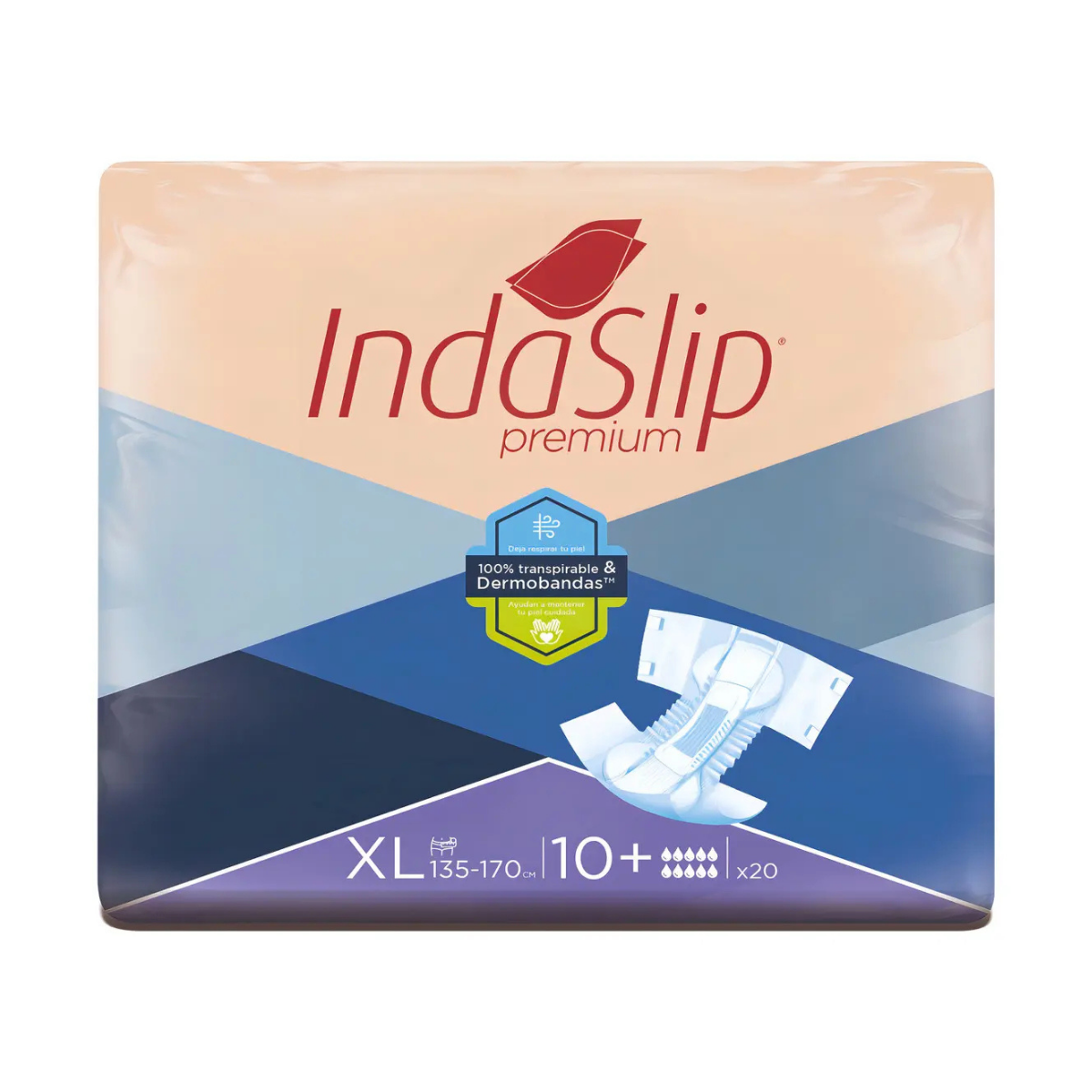 Pañales Indaslip Premium XL10+ x 20