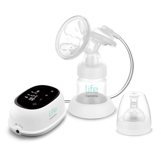 Extractor de Leche Eléctrico con Mamadera Carestino