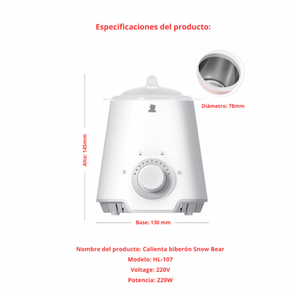 Calienta Biberón, Alimentos y Estirilzador de Mamaderas 3 en 1