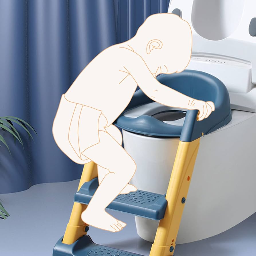Baño Entrenador Escalera Para Niño Y Niña Acolchado