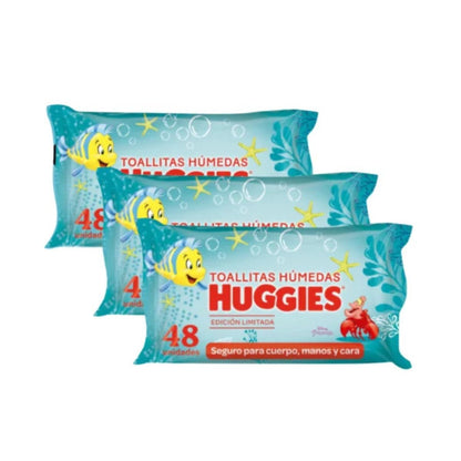 Toallitas Húmedas Huggies La Sirenita 3X2