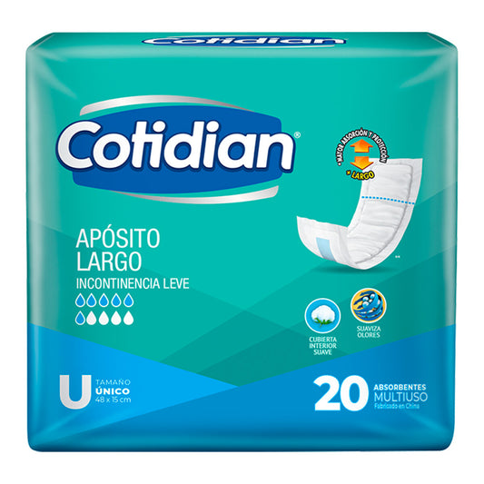 Apósito Largo Cotidian x 20u