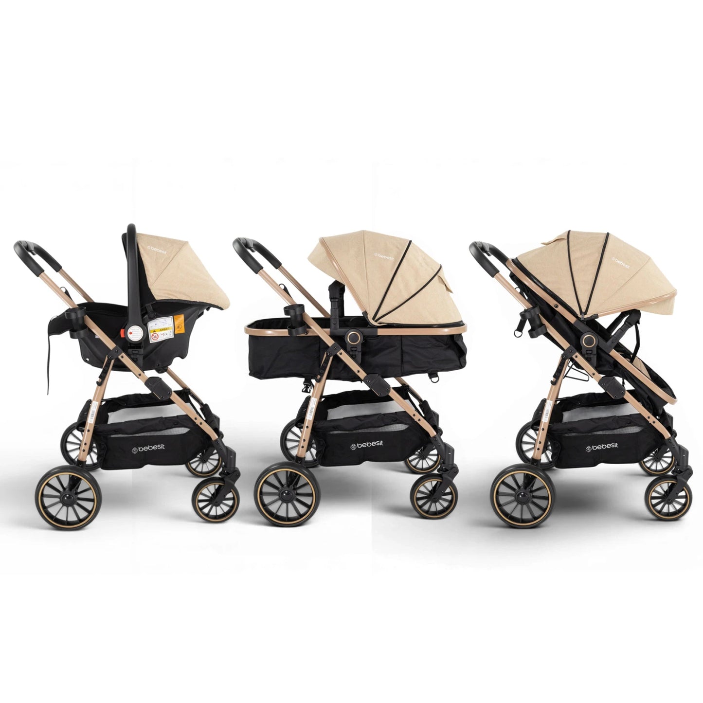 Coche Bebesit Jumbo TS con Baby Silla Ruedas Todo Terreno