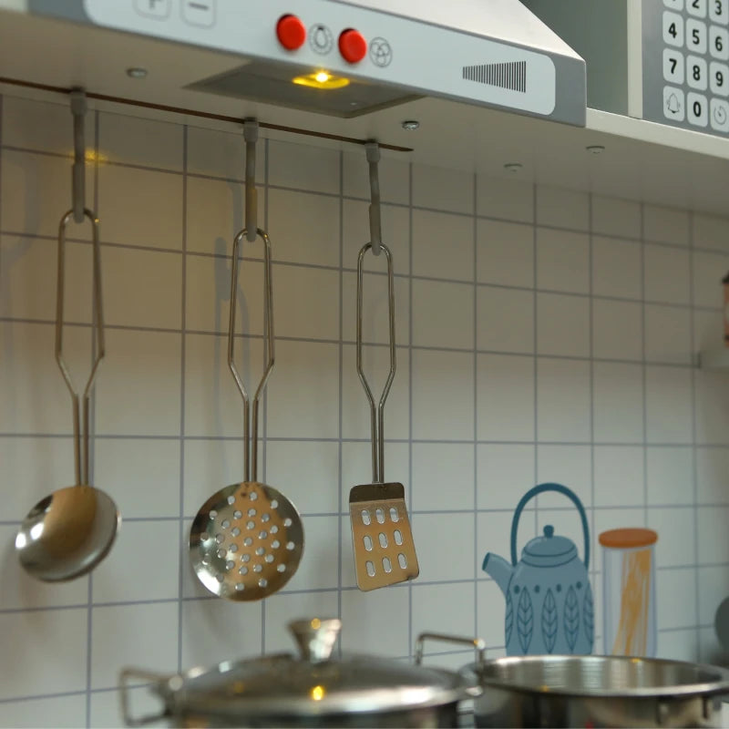 Cocina de Madera Con Campana y Lavarropas