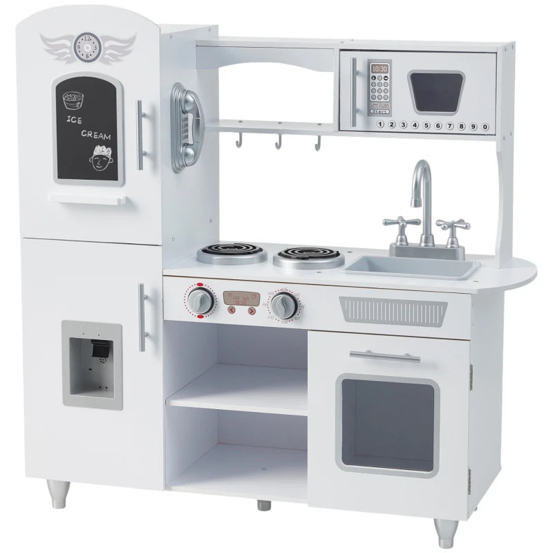 Cocina de Madera Grande con Heladera