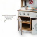 Gran Cocina de Madera con Microondas Horno y Pileta