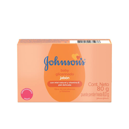 Jabón en Barra Baby Glicerinado Jhonson's 80 g