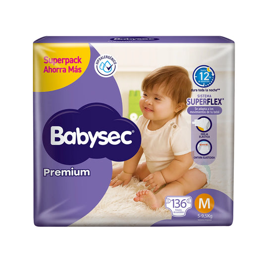 Pañales Babysec Premium Paquetón