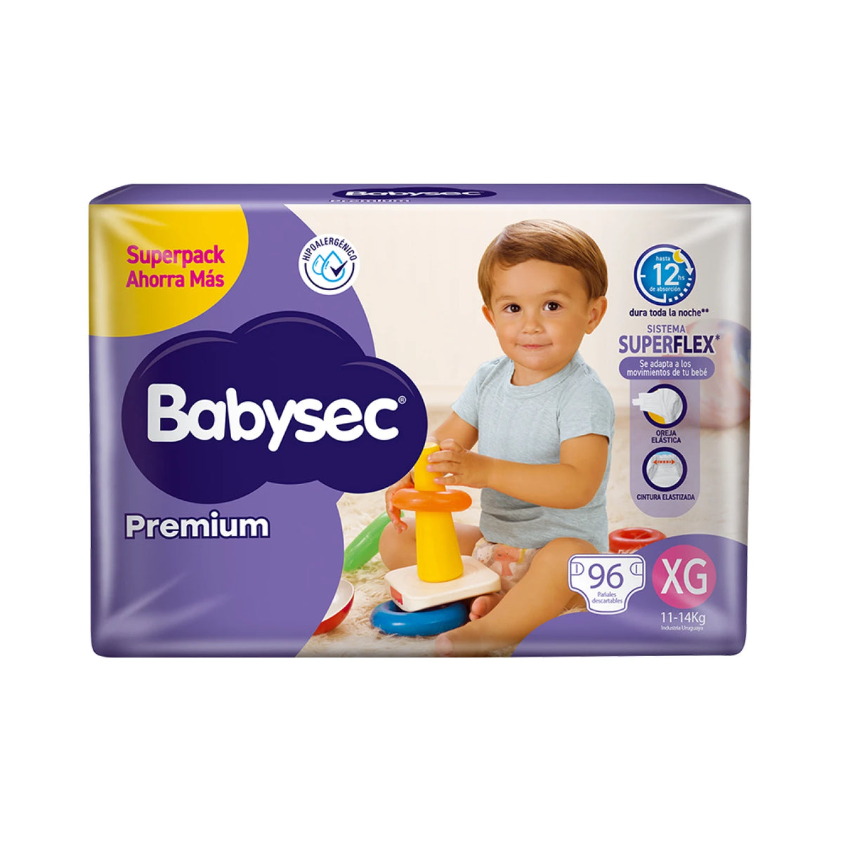 Pañales Babysec Premium Paquetón