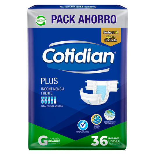 Pañales Cotidian Plus G x 36