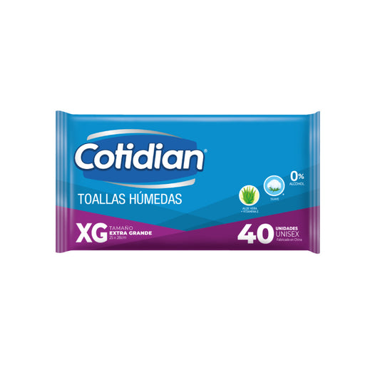 Toallas Húmedas Cotidian x 40u